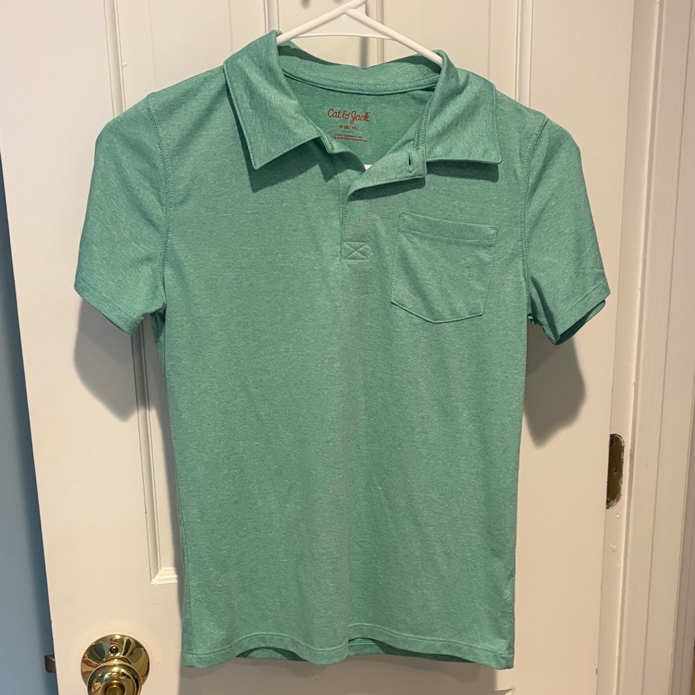 Cat & Jack Boy’s Aqua Polo Shirt